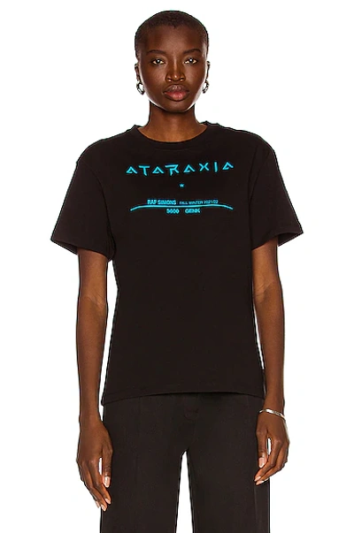 Raf Simons Ataraxia Cotton T-shirt In Black