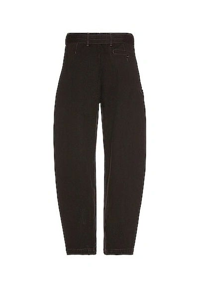 Lemaire Twisted Pants Black In Black