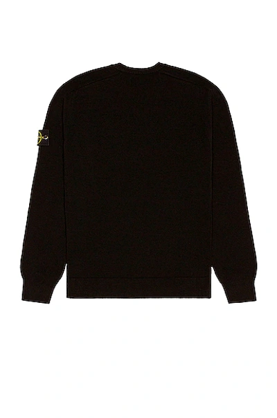 Shop Stone Island Knitted Crewneck In Black