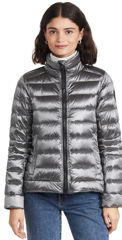 Canada Goose Womens Northstar White Silver C Cypress High-neck Shell-down  Jacket L In Northstar White/silver Cross D | ModeSens