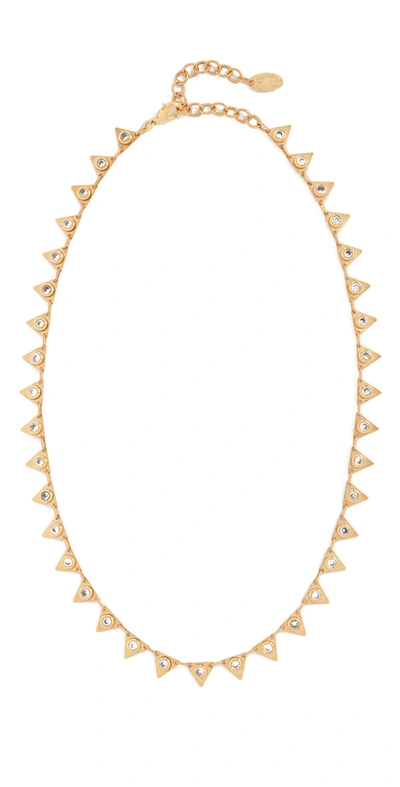 Shop Elizabeth Cole Candace Necklace In Golden Glow