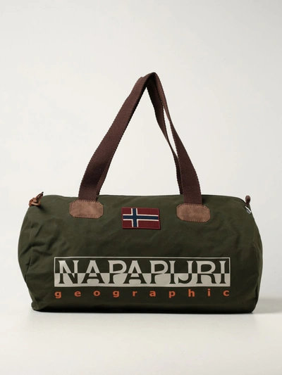 Shop Napapijri Travel Bag  Men Color Green