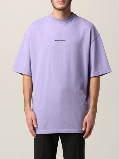 Shop A Better Mistake T-shirt  Men In Lilac