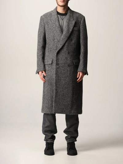 Shop Fendi Coat  Men In Grey