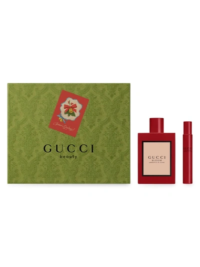 Shop Gucci Bloom Ambrosia Di Fiori 2-piece Eau De Parfum Intense Holiday Set In Multi