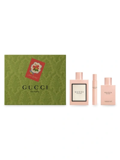 Shop Gucci Bloom 3-piece Eau De Parfum Holiday Set In Multi