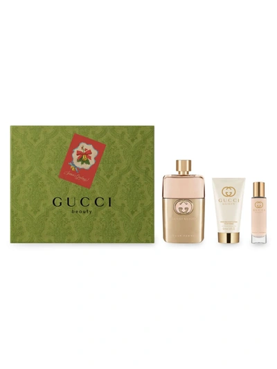 Shop Gucci Women's  Guilty Pour Femme 3-piece Eau De Parfum Holiday Set