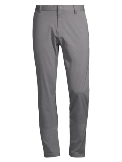 Shop Rhone Men's 32" Slim-fit Commuter Pants In Smoked Grey