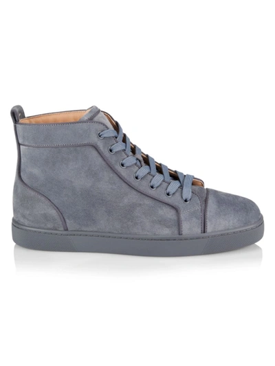 Røg forfængelighed tand Christian Louboutin Louis Orlato Suede High-top Sneakers In Gray | ModeSens
