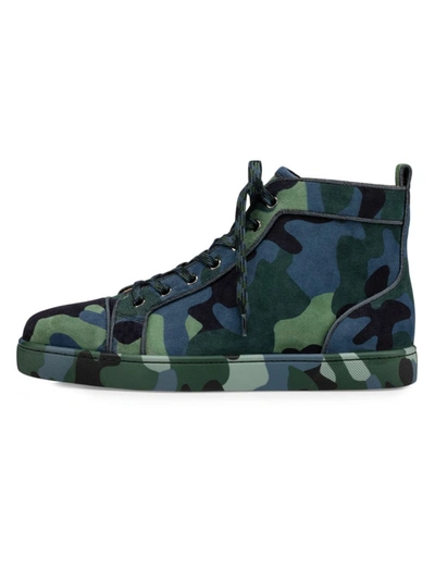 Shop Christian Louboutin Louis Orlato Camouflage High-top Sneakers