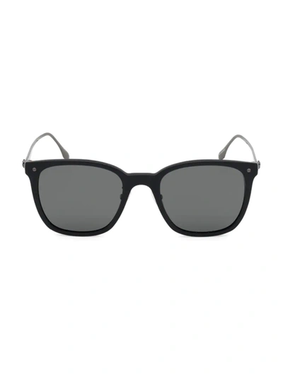Shop Bmw Men's 55mm Smoke Polarized Sunglasses In Matte Black Smoke Polarized