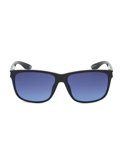 Shop Bmw Men's 60mm Injected Gradient Square Sunglasses In Shiny Black Gradient Blue
