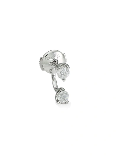 Shop Anita Ko Women's 18k White Gold & Diamond Single Orbit Earring