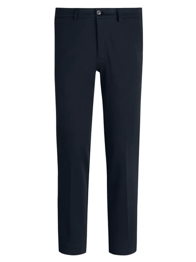 Shop Bugatchi Men's Stretch-fit Knit Pants In Navy