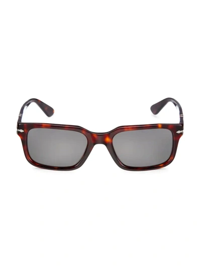 Shop Persol Men's 53mm Wayfarer Sunglasses In Dark Havana
