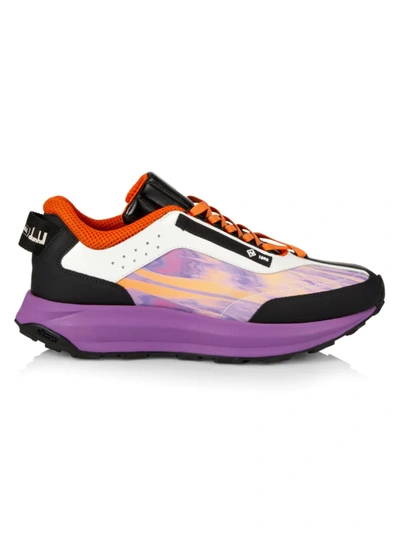 Shop Alfred Dunhill Men's Aerial Ec Runners In Lilac