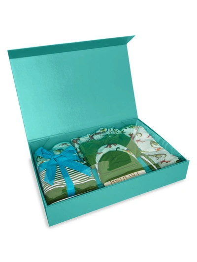 Shop Posh Peanut Baby Boy's Buddy 6-piece Gift Box Set In Green