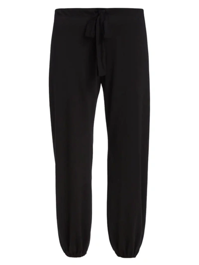 Shop Eberjey Women's Heather Crop Pants In True Black