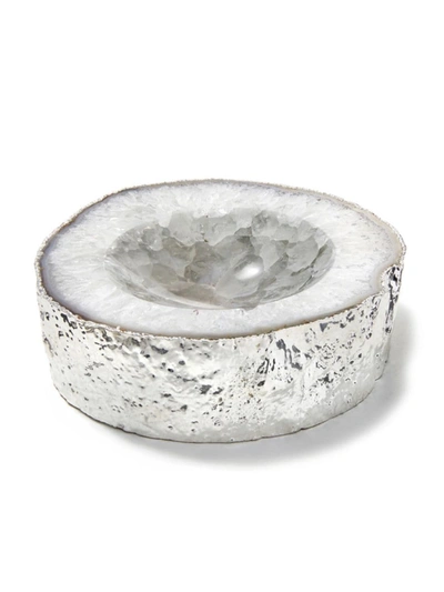 Shop Anna New York Sterling Silver-plated Agate Bowl