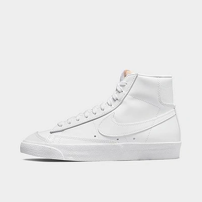Shop Nike Women's Blazer Mid '77 Casual Shoes In White/white/black/white