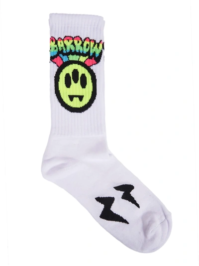 Shop Barrow White Logo Socks