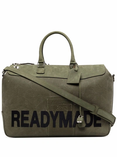 Shop Readymade Logo-print Gym Bag In Green