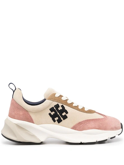 Shop Tory Burch Good Luck Multi-panel Sneakers In Pink