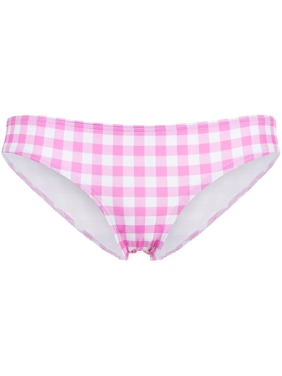 Shop Ephemera Tartan Bikini Briefs In Pink