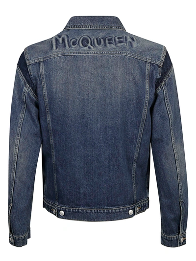 Shop Alexander Mcqueen Jackets Blue