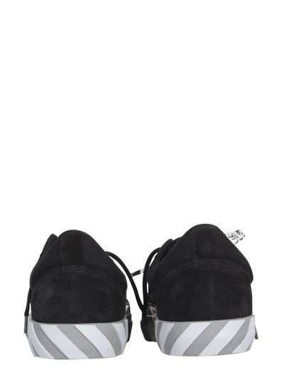 Off-white Low Vulcanized Canvas/suede Sneaker In Black