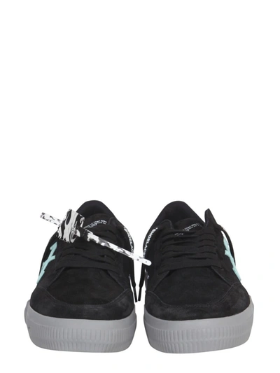 Off-white Low Vulcanized Canvas/suede Sneaker In Black