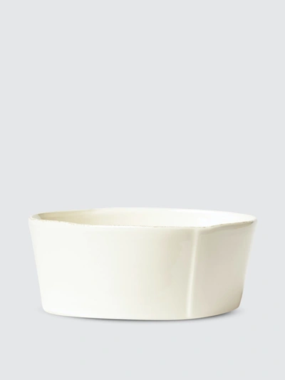 Shop Vietri Lastra Medium Serving Bowl In Linen