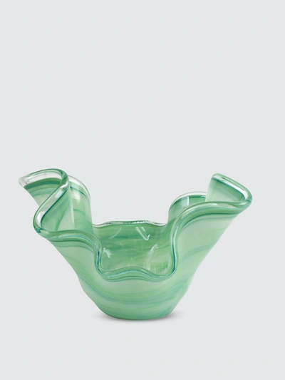 Shop Vietri Onda Glass Medium Bowl In Green