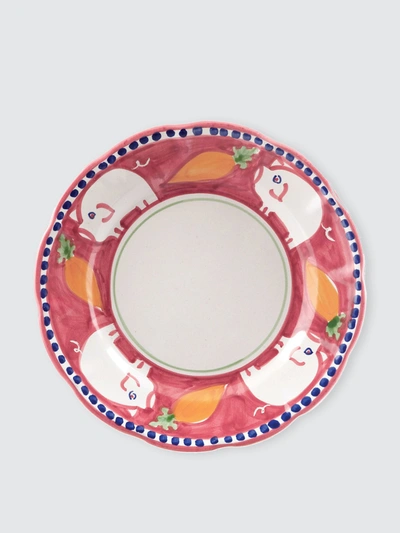 Shop Vietri Campagna Porco Salad Plate In Red