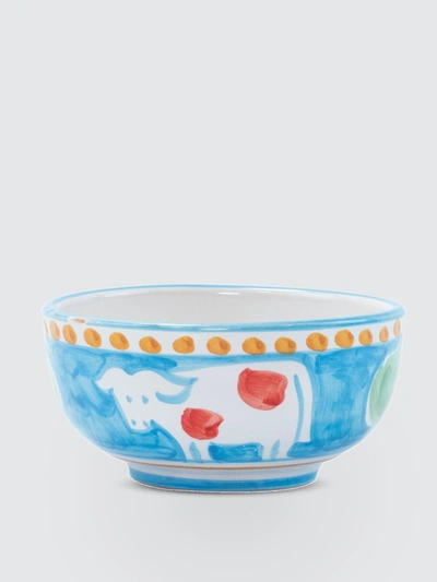 Shop Vietri Campagna Mucca Cereal/soup Bowl In Blue