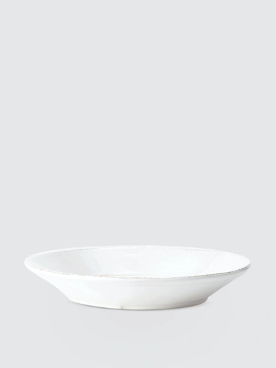 Shop Vietri Melamine Lastra Shallow Bowl In White