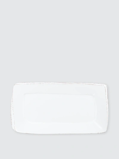 Shop Vietri Lastra Rectangular Platter In White