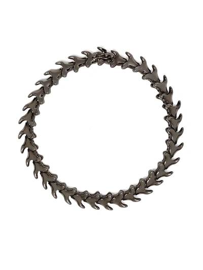 Shop Shaun Leane Serpents Trace Slim Bracelet In Schwarz