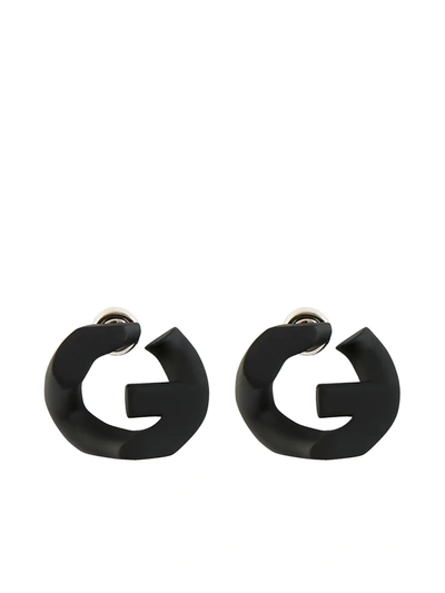 G CHAIN STUD EARRINGS