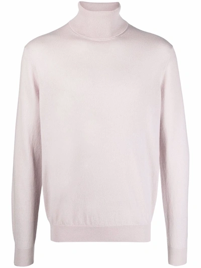 Shop Laneus Roll-neck Cashmere Jumper In Rosa