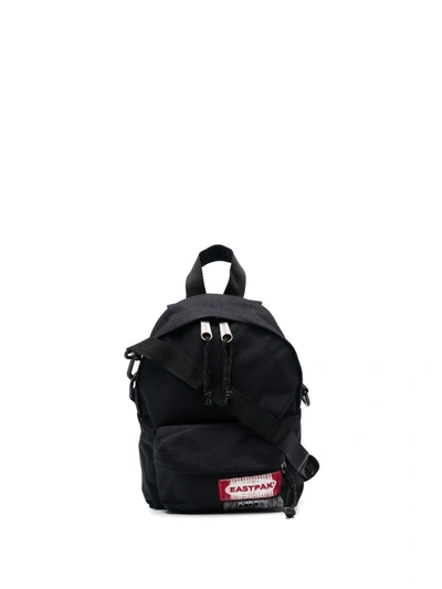 Shop Mm6 Maison Margiela X Eastpak Logo Patch Backpack In Schwarz