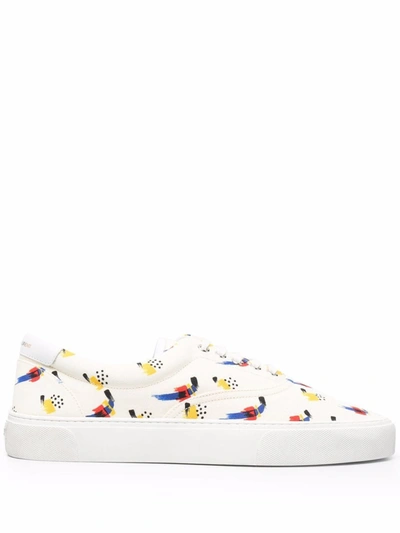 Saint Laurent Multicolor Venice Sneakers In Nude