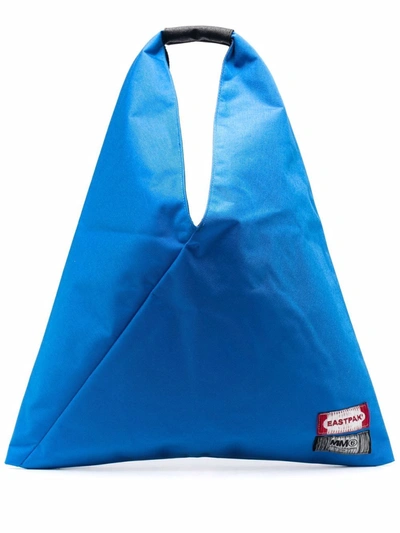 Shop Mm6 Maison Margiela X Eastpak Japanese Tote Bag In Blau