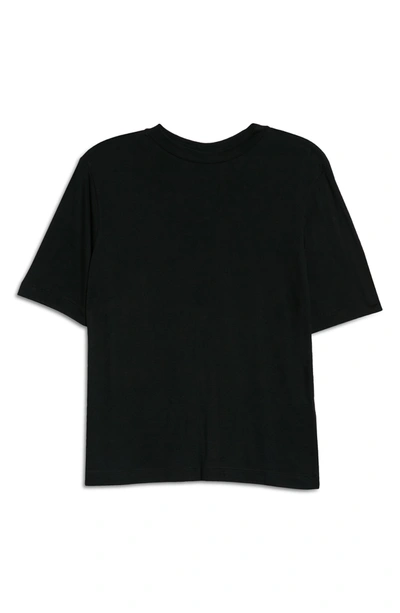 Shop Club Monaco Mock Neck T-shirt In Black
