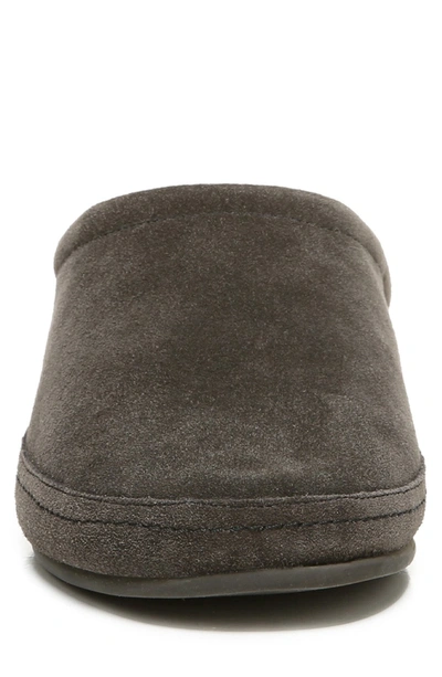 Shop Vince Howell Faux Shearling Lined Slipper In Graphite Faux Fur