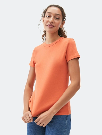 Shop Michael Stars Lexy Tee In Orange