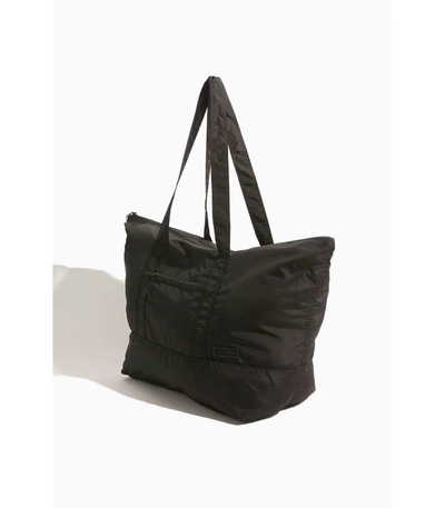 Shop Ganni Recycled Tech Fabric Bag In Black