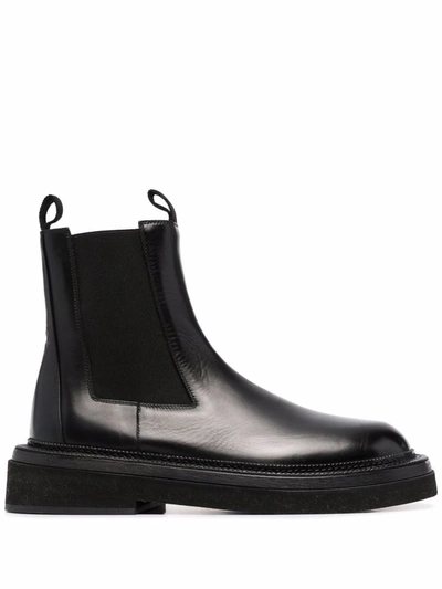 Shop Marsèll Chunky Chelsea Boots In Schwarz