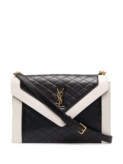 Shop Saint Laurent Gaby Envelope Shoulder Bag In Schwarz