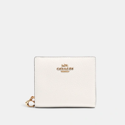 Shop Coach Snap Wallet In White